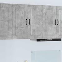 Keukenkast Kalmar Beton Grijs 80 x 31 x 80 cm Bewerkt hout