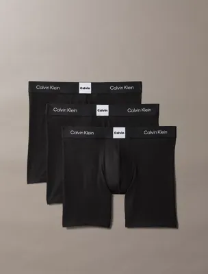 Calvin Klein 3-Pack Heren Boxershorts - lange pijp - Icon Logo Graphic - Calvin Klein underwear - L - Zwart - Onderbroek heren heren - Ondergoed