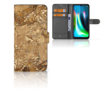 Motorola Moto G9 Play | E7 Plus Bookcase Marmer Creme - thumbnail