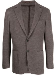 Canali blazer à simple boutonnage - Marron