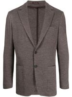 Canali blazer à simple boutonnage - Marron