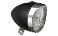 Koplamp Retro 3 LED - Zwart | Chroom