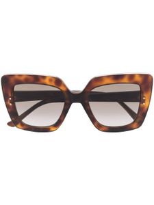 Jimmy Choo Eyewear lunettes de soleil à effet écaille de tortue - Marron