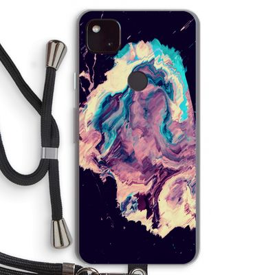 Cosmic Silence: Pixel 4a 5G Transparant Hoesje met koord
