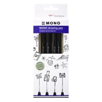 Tombow • mono drawing pen bold set, 4x