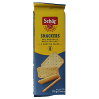 Schar Snackers hartige koek glutenvrij 115 Gram