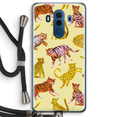 Cute Tigers and Leopards: Huawei Mate 10 Pro Transparant Hoesje met koord