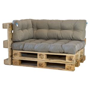 2L Home & Garden Palletkussenset Metro Beige - 3 delige set