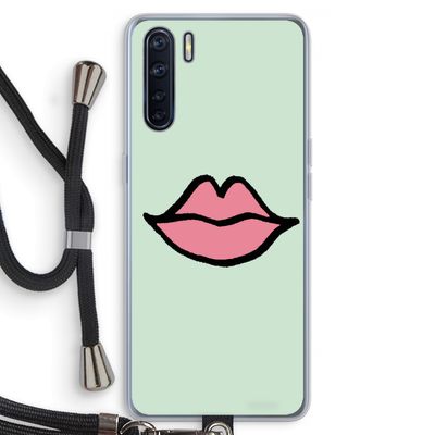 Kusje: Oppo A91 Transparant Hoesje met koord