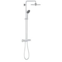 Colonna doccia Grohe Valvola termostatica VITULIO GIOY 260, 50% di acqua e risparmio energetico, doccia 3 getti, 26403001