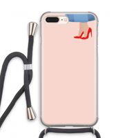High heels: iPhone 8 Plus Transparant Hoesje met koord