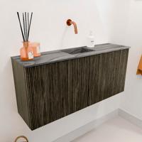 Toiletmeubel Mondiaz Joya Dlux | 90 cm | Meubelkleur Shadow | Faye wastafel Sombra Wasbak Midden | Zonder kraangat(en) Toiletmeubel Mondiaz Joya Dlux | 90 cm | Meubelkleur Shadow | Faye wastafel Sombra Wasbak Midden | Zonder kraangat(en)