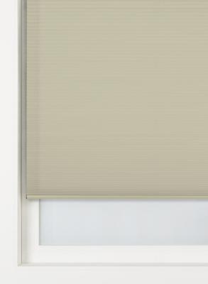HEMA Plisse dubbel verduisterend witte achterzijde beige (beige)