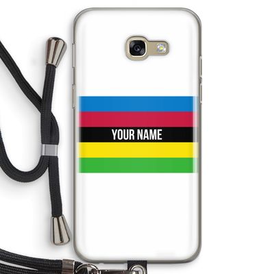 WK Wielrennen: Samsung Galaxy A5 (2017) Transparant Hoesje met koord