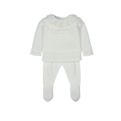 Mac ilusion creme babysetje met kant