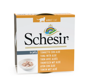 Schesir in Gelei Tonijn/Aloe natvoer kat 85gr