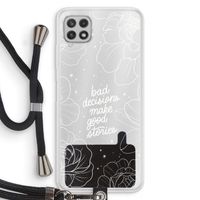 Good stories: Samsung Galaxy A22 4G Transparant Hoesje met koord