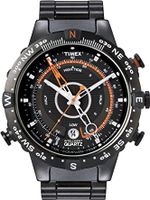 Horlogeband Timex T2N723 Staal Zwart 16mm