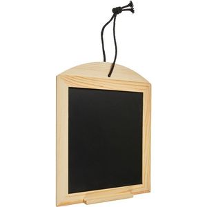 Houten krijtbordje/schrijfbordje incl. krijt 34 cm   -