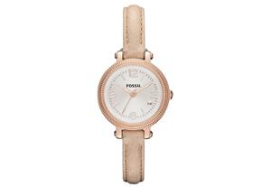 Horlogeband Fossil ES3139 Leder Beige 8mm