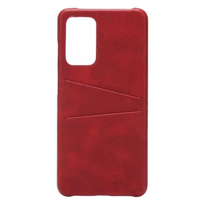 Shop4 - Samsung Galaxy A52 Hoesje - Harde Back Case Cabello met Pasjeshouder Rood Shop4 - Samsung Galaxy A52 Hoesje - Harde Back Case Cabello met Pasjeshouder Rood