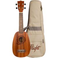 Flight Natural Series NUP310 Pineapple sopraan ukelele met gigbag - thumbnail