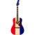 Fender Buck Owens Kingman Red, White and Blue elektrisch-akoestische westerngitaar met koffer