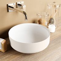 Waskom Mondiaz Coss | 36 cm | Solid Surface | Vrijstaand | Rond | Linen