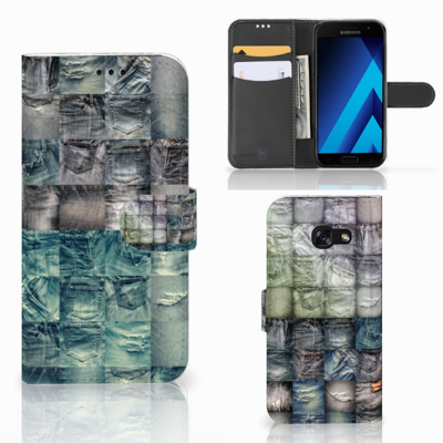 Wallet Case met Pasjes Samsung Galaxy A5 2017 Spijkerbroeken