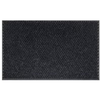 Tragar deurmat van volledig rubber met antislip 40 x 60 cm zwart - thumbnail
