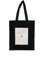 Y-3 Lux logo-print tote bag - Noir - thumbnail