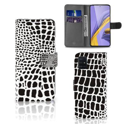 Samsung Galaxy A51 | Telefoonhoesje | Met pasjeshouder | Slangenprint