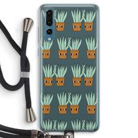 Sansevieria: Huawei P20 Pro Transparant Hoesje met koord