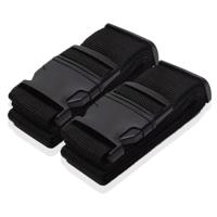 Bagageband - 2x Kofferriem Zwart