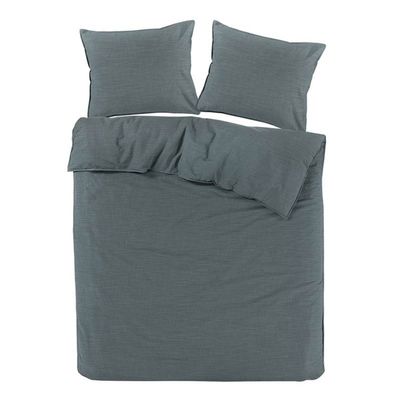 Blckout Ontario Dekbedovertrek - 2-persoons (200x200/220 Cm + 2 Slopen) - Katoen - Groen