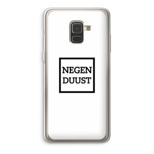 Negenduust vierkant: Samsung Galaxy A8 (2018) Transparant Hoesje
