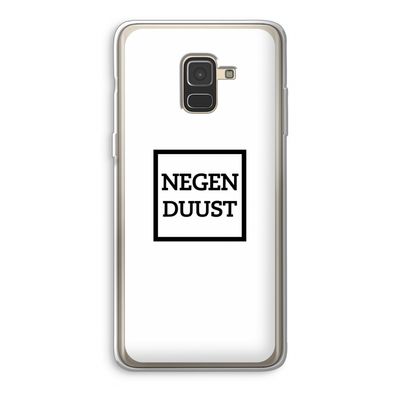 Negenduust vierkant: Samsung Galaxy A8 (2018) Transparant Hoesje