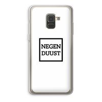 Negenduust vierkant: Samsung Galaxy A8 (2018) Transparant Hoesje
