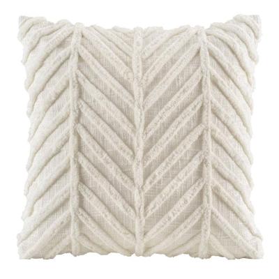 Leen Bakker - Sierkussen Boas - Off White - 45x45 Cm - Katoen - Wit