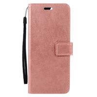 Basey Samsung Galaxy A55 Hoesje Book Case Kunstleer Cover Hoes - Rose Goud - thumbnail