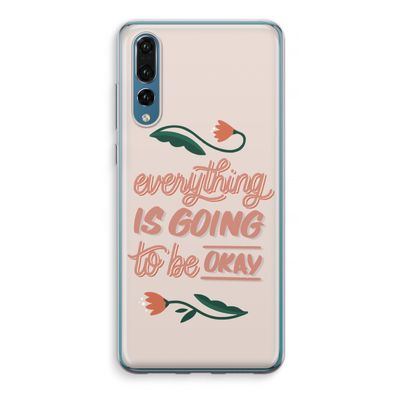 Optimistic flower girl: Huawei P20 Pro Transparant Hoesje