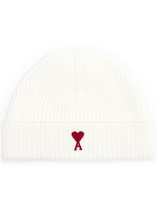 AMI Paris bonnet Ami de Coeur en laine - Blanc