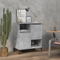 Dressoir 60x35x70 cm bewerkt hout betongrijs - thumbnail