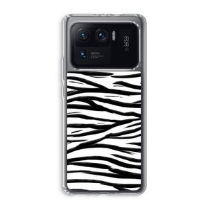 Zebra pattern: Xiaomi Mi 11 Ultra Transparant Hoesje