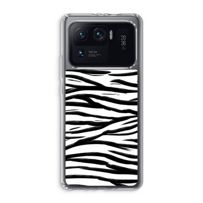 Zebra pattern: Xiaomi Mi 11 Ultra Transparant Hoesje