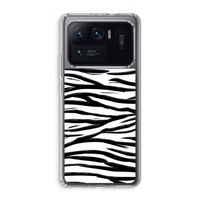 Zebra pattern: Xiaomi Mi 11 Ultra Transparant Hoesje