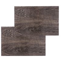 Set van 8x stuks placemats hout print walnoot PVC 45 x 30 cm