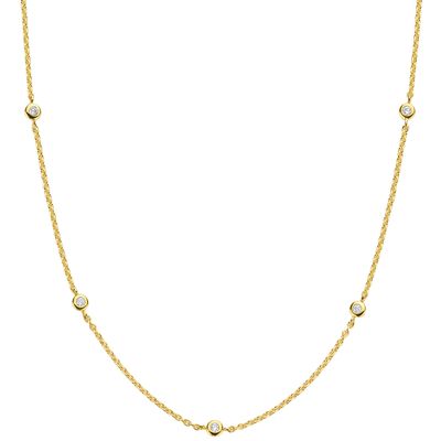 TI SENTO-Milano 3978ZY Ketting zilver goudkleurig 2,6 mm 90 cm
