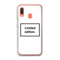 Limited edition: Samsung Galaxy A20e Transparant Hoesje