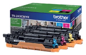 Tonercartridge Brother TN-243 zwart + 3 kleuren